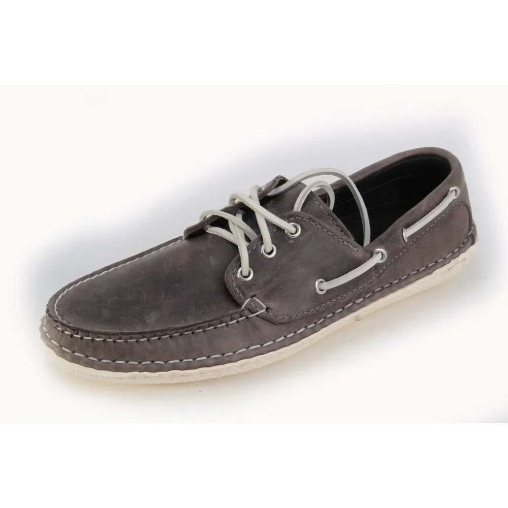 Quoddy Boat Moc II Moccasins Shoes Mens Gray Sz 11 D